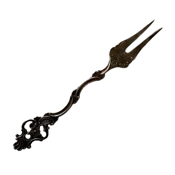 Oldemor by Th. Marthinsen Norwegian Sterling Silver Pickle Fork 5.5" L, 14 g GUC - Picture 1 of 4